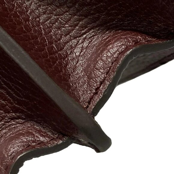 Auth GUCCI Dionysus/Bamboo 523367 Bordeaux Leather Handbag - Picture 11 of 15